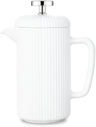 Porcelain 22 oz french press ivory