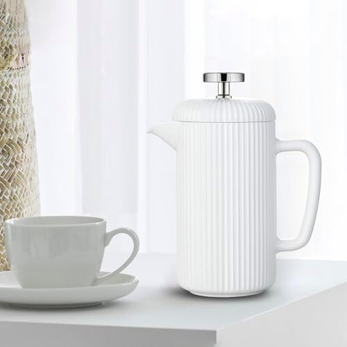 Porcelain 22 oz french press ivory — photo 5
