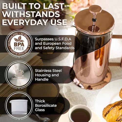 Clear Glass Insulated Press with Four Filters — photo 4