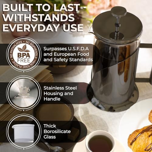 Insulated Stainless Steel Coffee Press with Filtration — photo 4