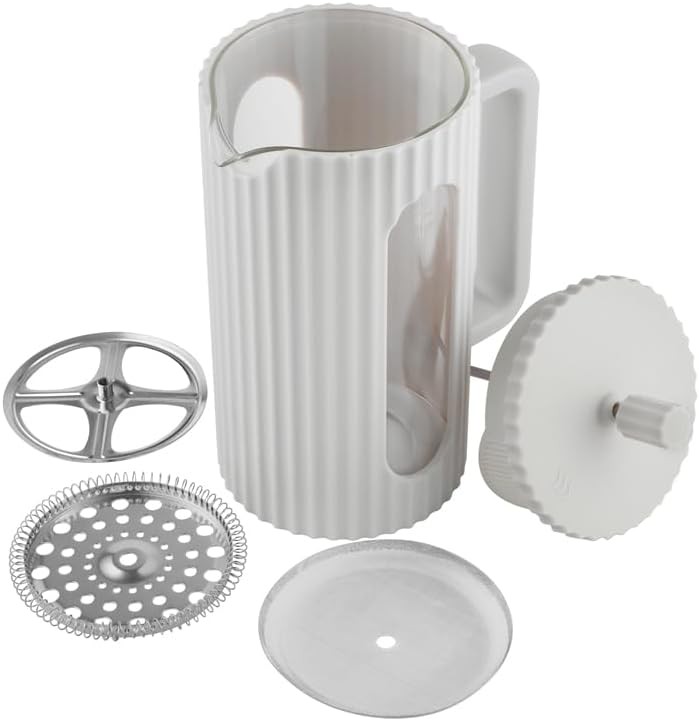 White borosilicate glass 34 oz French press — photo 5