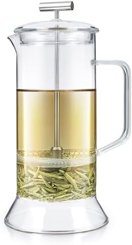 Toulouse clear glass tea and coffee press
