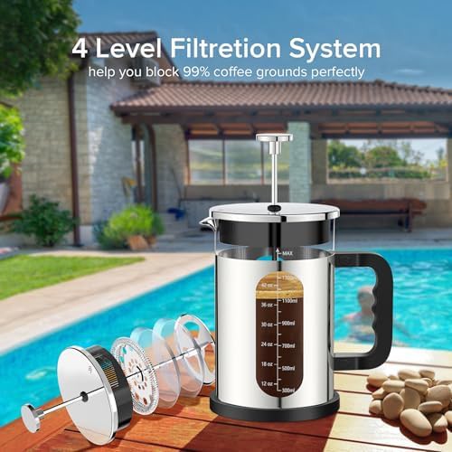 Stainless Steel Large French Press 51 oz — photo 5