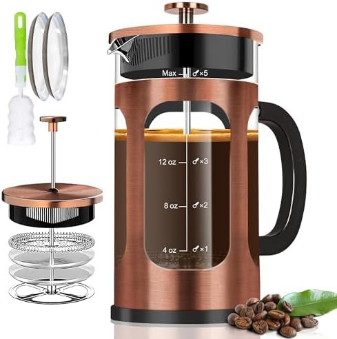 Copper 21oz cold brew coffee and tea pot