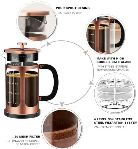 Copper 21oz cold brew coffee and tea pot — photo 4