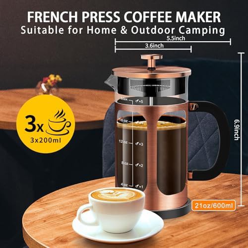 Copper 21oz cold brew coffee and tea pot — photo 5