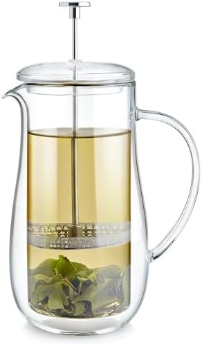 Double walled plastic free glass press