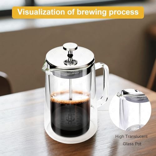 Double Wall Insulated Borosilicate Glass Press — photo 4