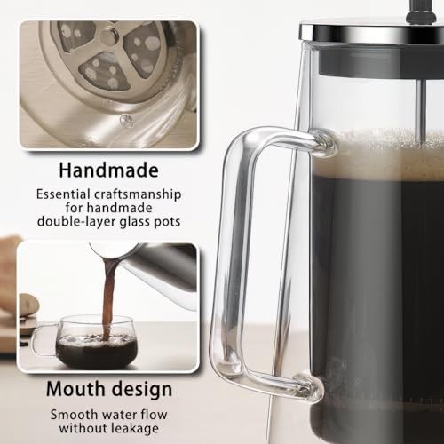 Double Wall Insulated Glass Coffee Press — photo 4