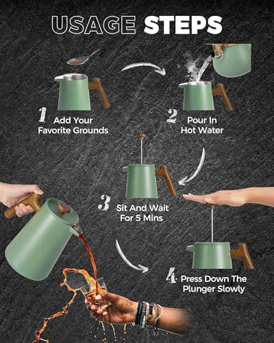Brushed Metal Coffee Press 34 oz — photo 5