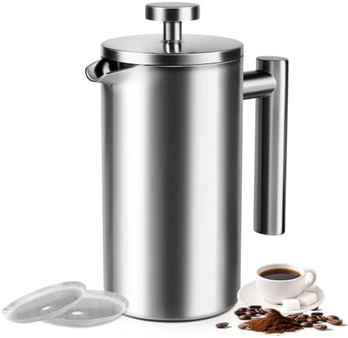 Travel stainless steel 24 oz French press