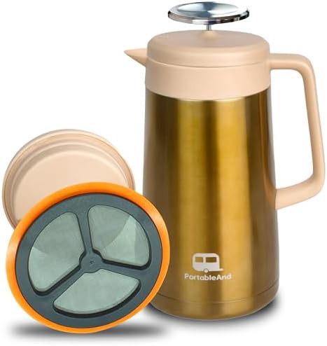 Light Gold Insulated Stainless Steel Press