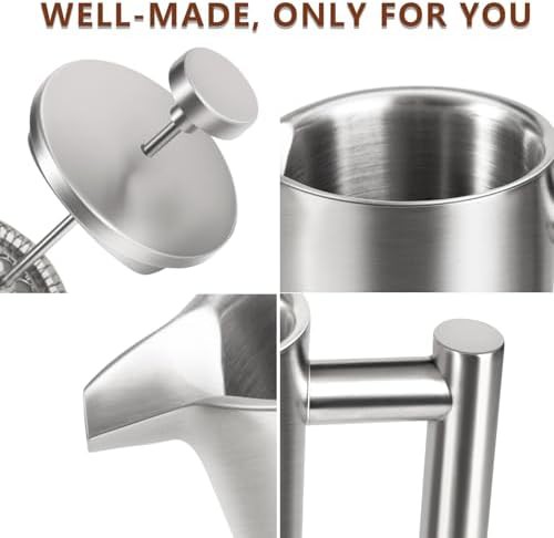 Durable Stainless Steel Camping Coffee Press — photo 5
