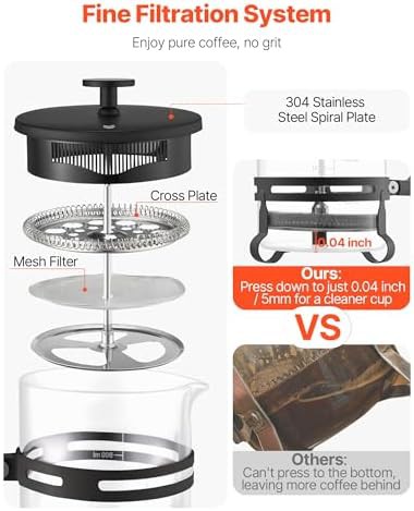 Black Large Glass Camping and Tea Maker — photo 3