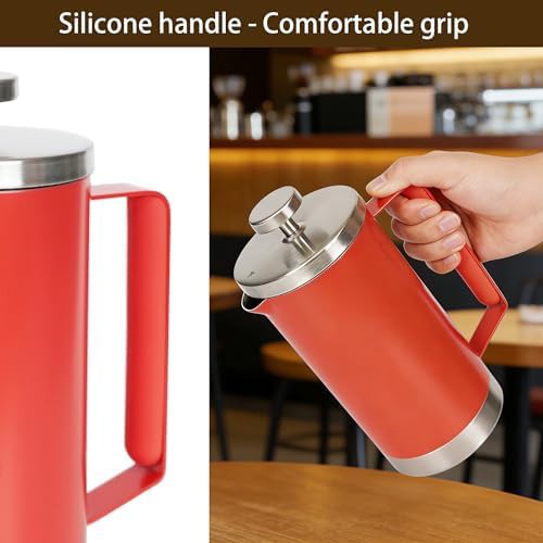 Portable 600ml coffee brewer with non-slip handle — photo 3