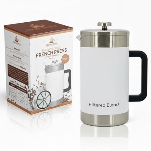 Filtered blend white dual filter 54 oz press