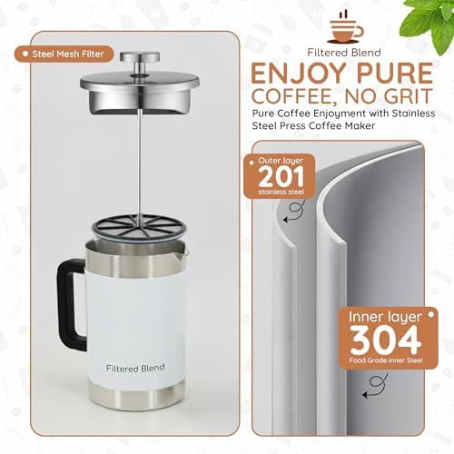 Filtered blend white dual filter 54 oz press — photo 3