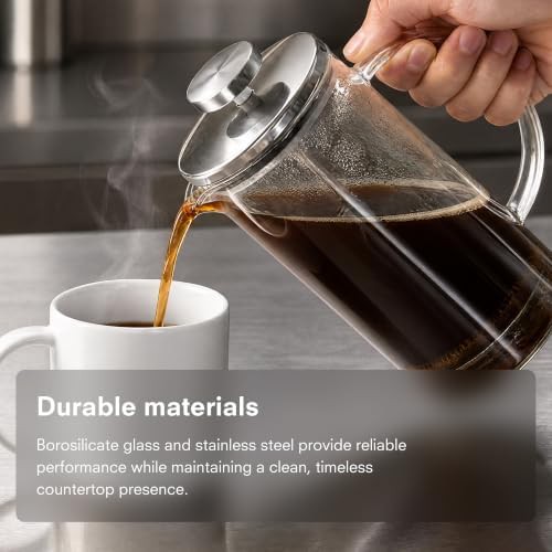 Modern Borosilicate Glass One Liter Press — photo 5