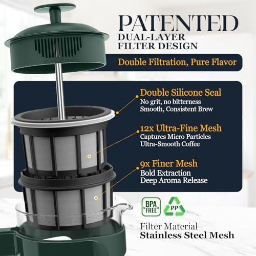 Green P3 French press 32oz — photo 4