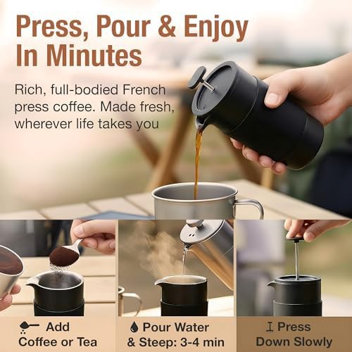 Insulated Travel French Press Gift Set — photo 4