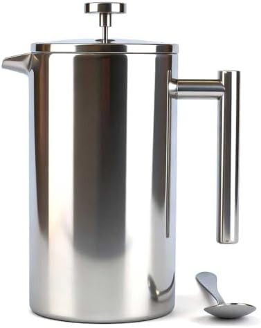 Extra large stainless steel double walled press