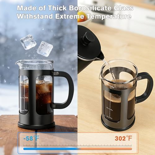 MOYAC 34oz glass French press coffee maker — photo 5