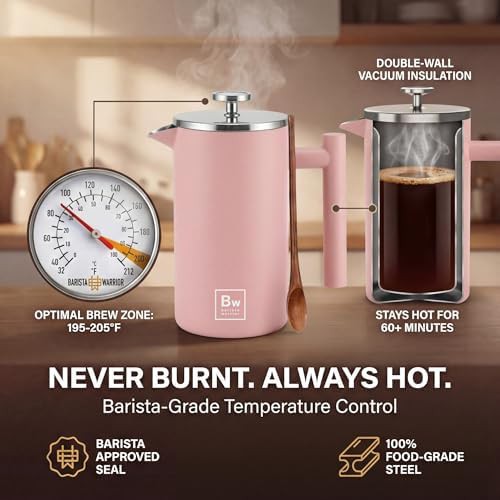 Pink Insulated Press with Built-in Thermometer — photo 4