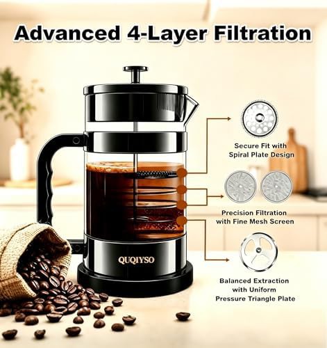 Thickened Glass Tea and Coffee Press — photo 3