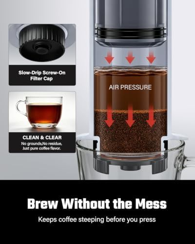 Dual Filter Manual Portable Coffee Maker — photo 3