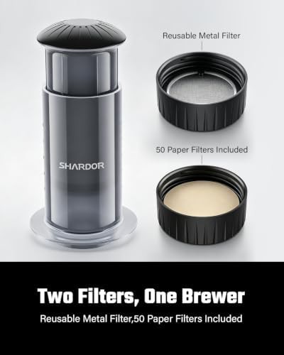 Dual Filter Manual Portable Coffee Maker — photo 4