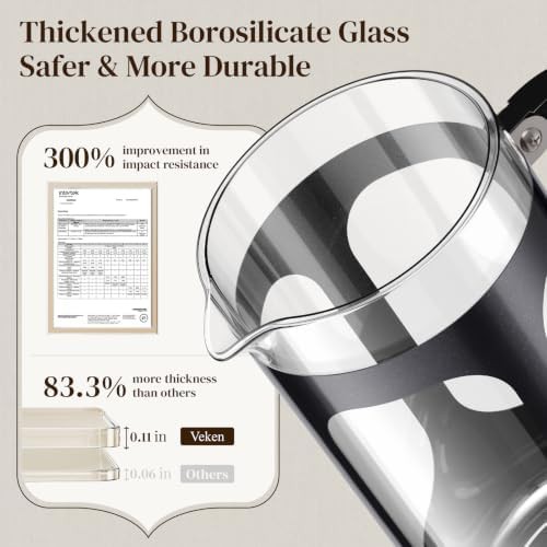 Veken borosilicate glass 21 oz small pot — photo 4